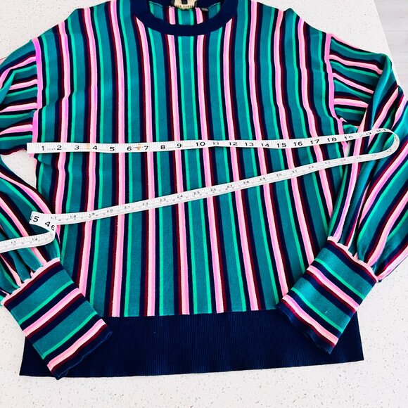 Ted Baker crew neck strip sweater, ted size 3, US size 8 - Picture 4 of 7